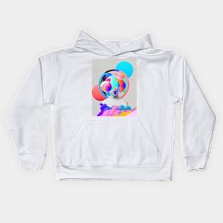 Abstract pop art style sculpture Kids Hoodie